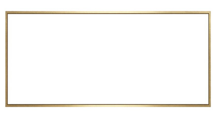 Gold-framed empty white rectangle (1)