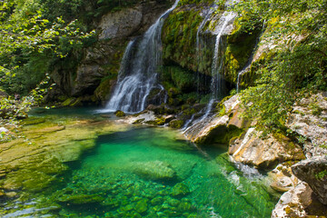 Obraz premium Slap Virje, waterfall Virje in Slovenia