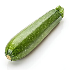 Fresh zucchini isolated on a white background.