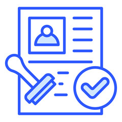 Fototapeta premium Approval Icon