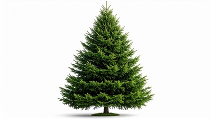 christmas tree isolated on white