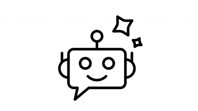 chatbot ai icon animation
