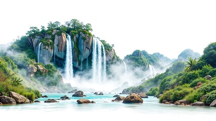 Illustration of an abstract geometric pattern of red hexagons and octagons connected by lines on white