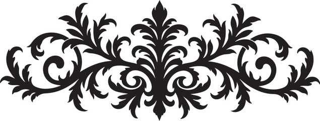 Victorian Scrollwork Ornament with Ornate Patterns