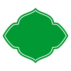 banner label green