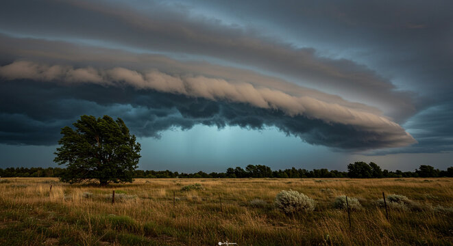 Background dramatic storm clouds over field landscape photography for weather and nature enthusiasts and photographers