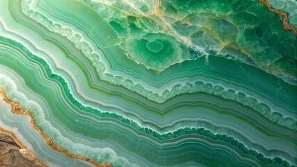 Polished Agate Surface with Layered Bands of Rose and Violet