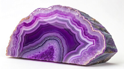 Polished Agate Surface with Layered Bands