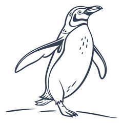 penguin on a branch art
