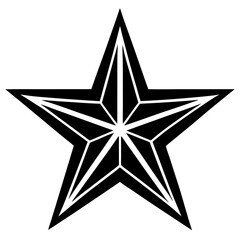 Star vector silhouette Single Icon collection 