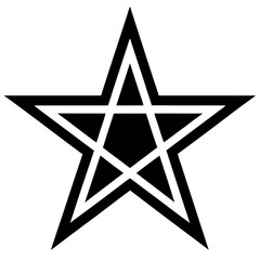 Star vector silhouette Single Icon collection 