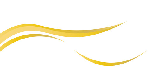 Elegant Golden Wave Design on a White Background for Abstract Art Concepts