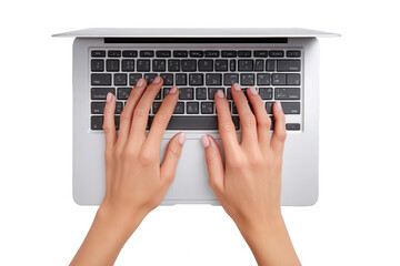 Hands typing on a laptop keyboard (3)
