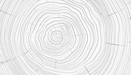 年輪　木の時を刻むミニマルな自然美　白を基調とした繊細な質感