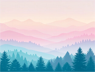 Obraz premium Soft Pastel Blurred Gradient Abstract Background
