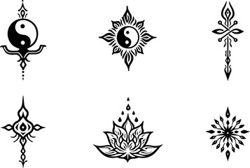 Sacred Symbols and Spiritual Icons" bundle graphics vector