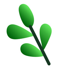 Plant Branch Isolated Transparent Element. Colorful New Year or Christmas Decoration Element Symbol. Family Holiday Party Decoration. Greeting Winter Holiday card or Invitation Design Art Sign