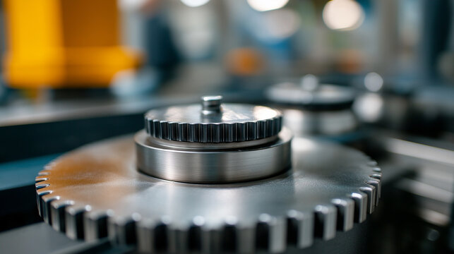 Metallic Rotary Seamer for Cans with Gears in Motion