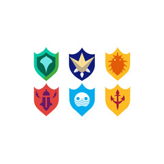 Obraz premium different ocean kingdom sigil set 