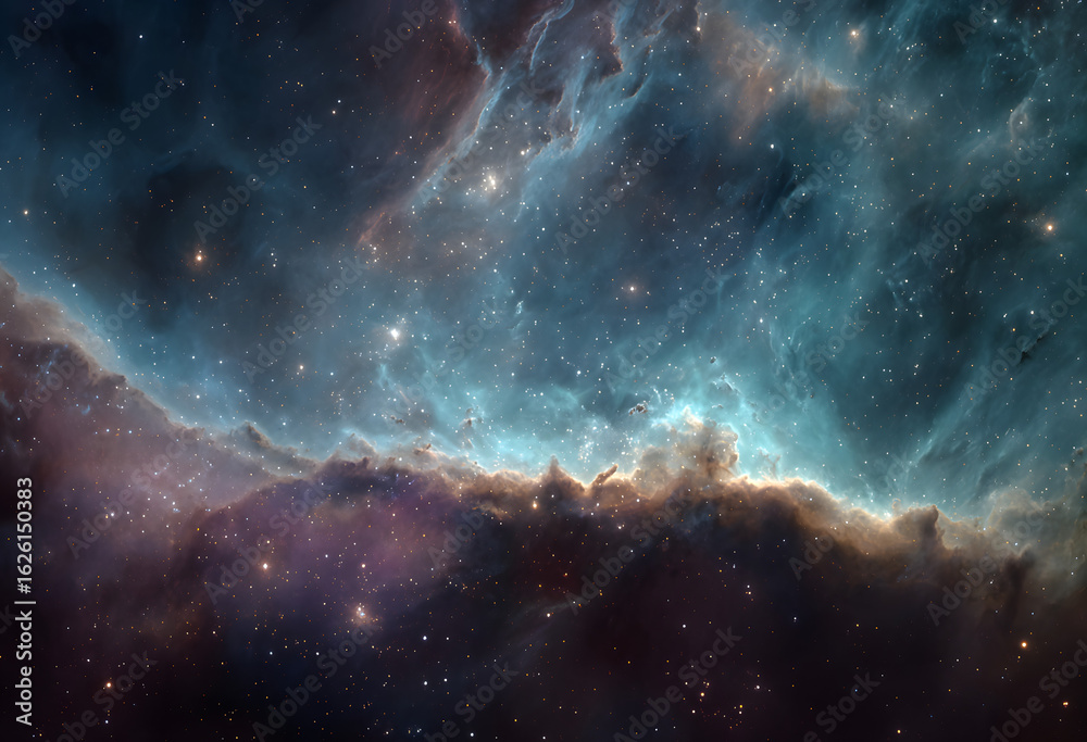 Canvas Prints cosm deep starry galaxy sky cloud colorful space outer universe nebula gas background magic