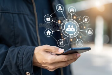 Artificial Intelligence in global HR management and recruitment. AI-powered talent acquisition, workforce analytics and automation in employee selection and human resources strategy.