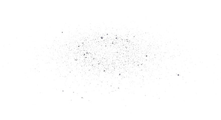 Scattered dark dust particles isolated on transparent background