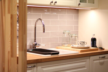 Modern Kitchen Sink with Stylish Decor