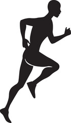  Runner Silhouette in Motion – Healthy Lifestyle Concept Art