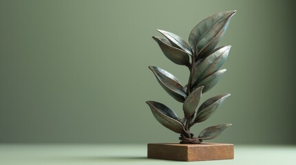 Sustainable Steel Trophy Design - Repurposed TMT Bars Eco-Friendly Award Art