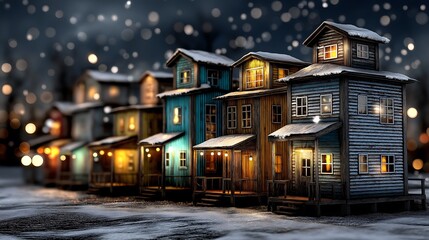 Fototapeta premium winter in the city