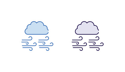 Air Quality icon design with white background stock illustration