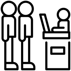 queue icon for shopping store, business, website, application, printing, document, poster design, etc