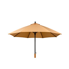 Open Beige Patio Umbrella - Isolated View