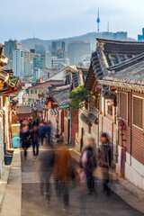 서울시 종로구 북촌한옥마을의 풍경