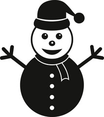 snowman with a broom