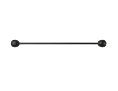 Industrial barbell piercing jewelry render