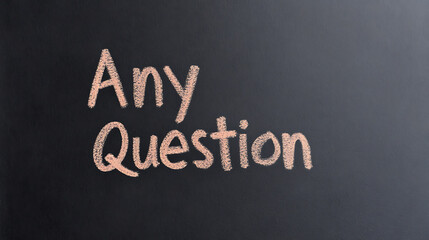 Obraz premium Text on a chalkboard says 