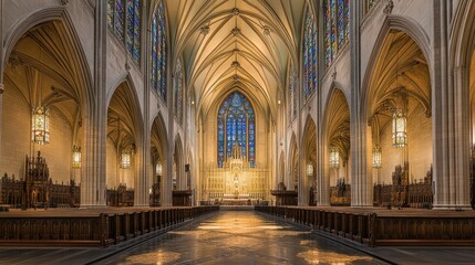 Fototapeta premium Grand cathedral interior