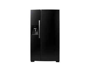 Black Side-by-Side Refrigerator - Modern Kitchen Appliance