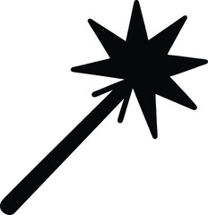 magic wand, wand silhouette, fairy wand, wizard wand, spell wand, silhouette magic, enchanted wand