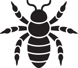 Head Louse or Flea Bug Icon