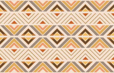 Ethnic tribal  colorful background. Seamless tribal pattern, folk embroidery, tradition geometric ornament. Traditional design for fabric, textile, print, rug, paper, carpet