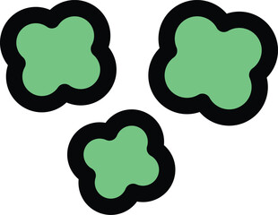 Cute leaf shaped icons