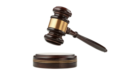 Dramatic gavel poised above striking block symbolizes justice, law, and order in legal system, promising fair decisions and impartial rulings