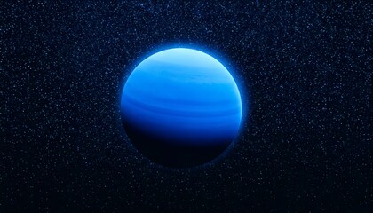 Obraz premium Neptune Alone in Deep Space
