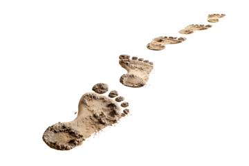 Muddy footprints trail journey adventure path walk steps travel