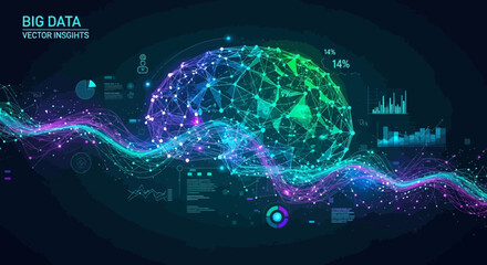 Abstract Neural Network with Data Visualization and Waveforms.