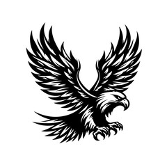 Obraz premium Majestic Eagle Logo Design Vector Illustration.