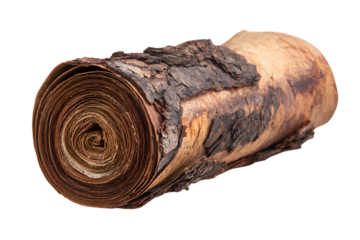 Ancient Bark Scroll Mysterious History Relic