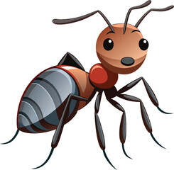 Cute Ant Cartoon | Funny Insect Character Art | Playful Ant Illustration